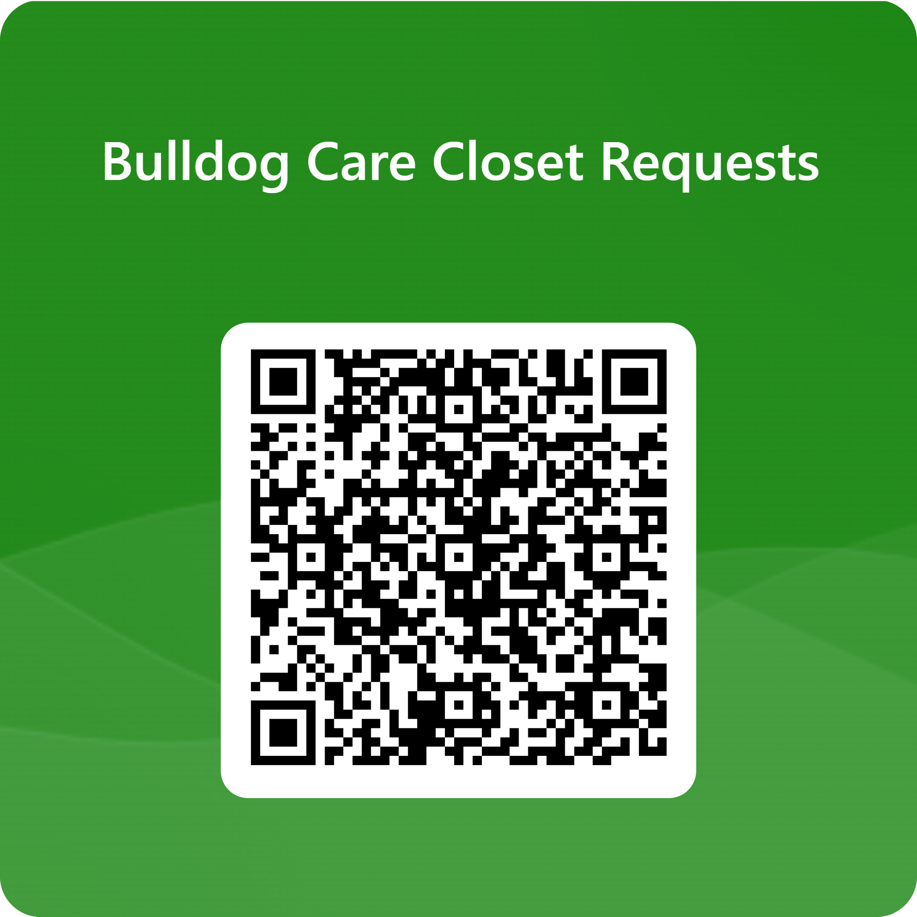 QR code for student request